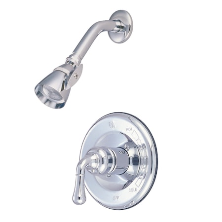 Kingston Brass Shower Faucet, 2, Wall Mount, Polished Chrome KB1631SO